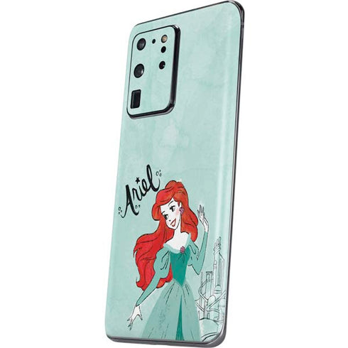 Disney Princess Ariel Art Galaxy S20 Ultra 5G Skin